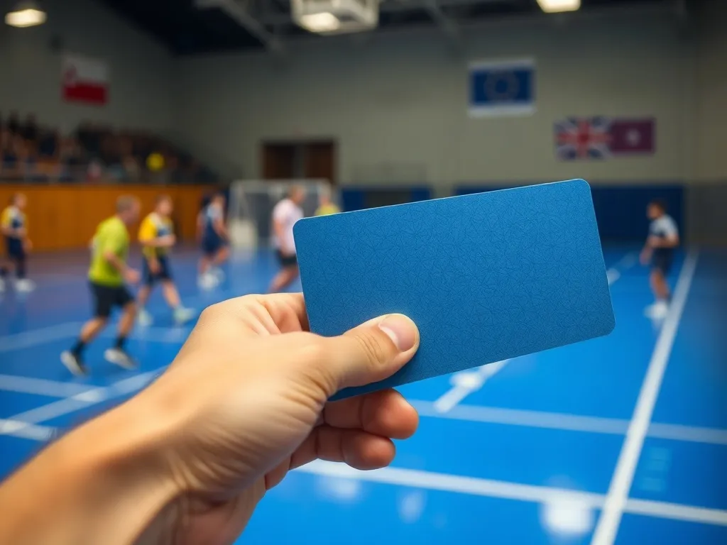 Co oznacza niebieska kartka w piłce ręcznej? Wyjaśniamy zasady